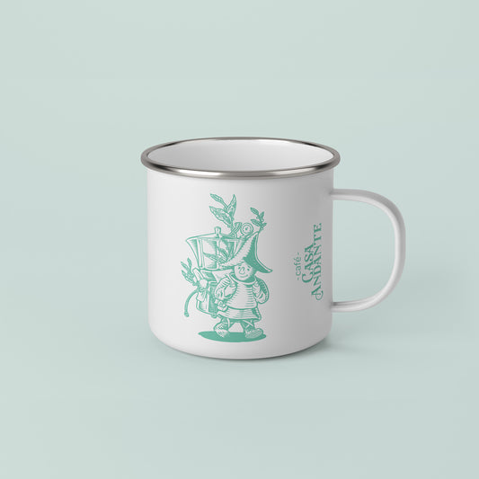 ** On the way ** Camping enamel mug