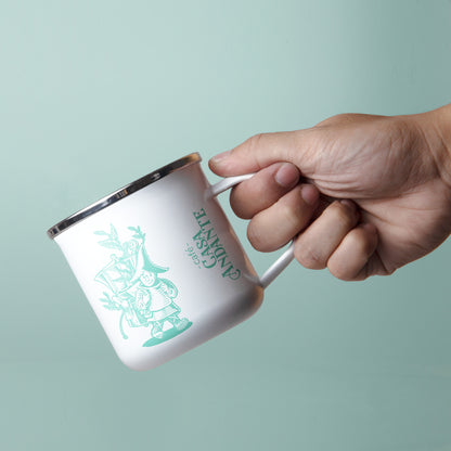 ** On the way ** Camping enamel mug