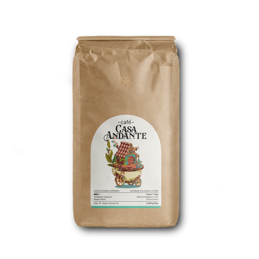 Café Colombien Supremo Torréfaction Moyenne 2.268kg (5lbs)